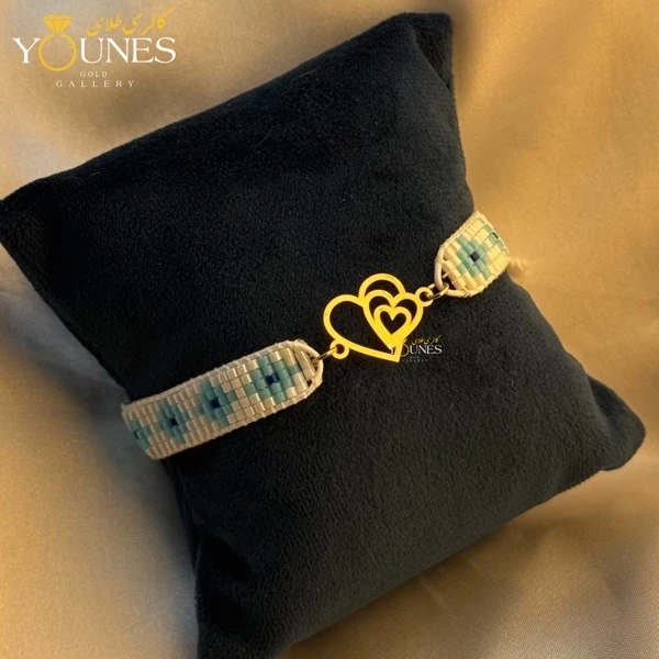 دستبند میوکی قلبی طلا